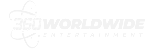 360 Worldwide Entertainment Logo White